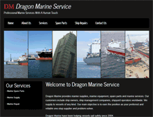 Tablet Screenshot of dragonmarineservice.com